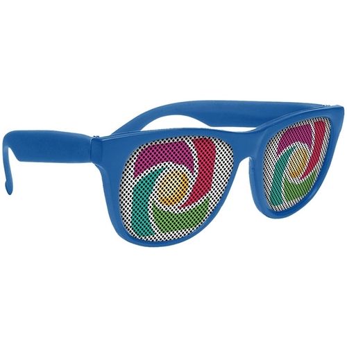 Full Color Solid Frame Cool Lens Promotional Sunglasses