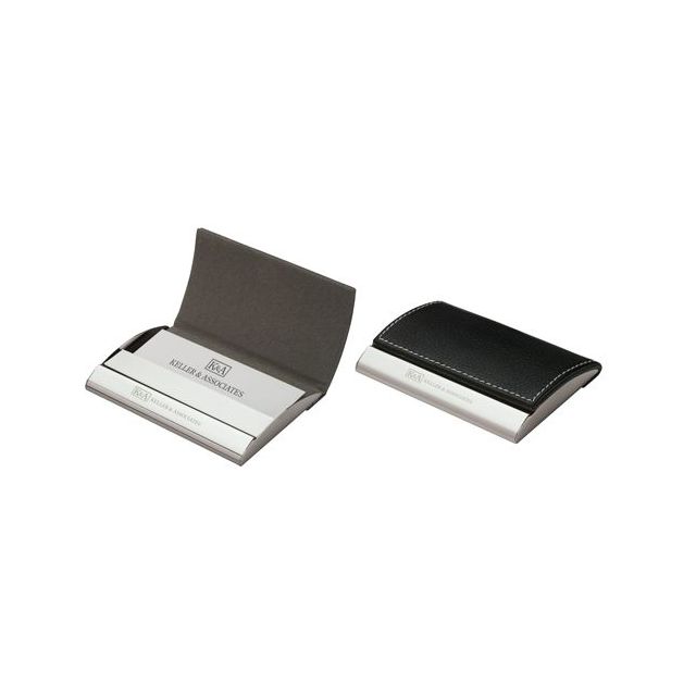 Textured Black Magnetic Promotional Business Card Holders