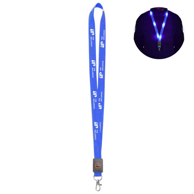 Full Color Custom Light Up Fabric Lanyard