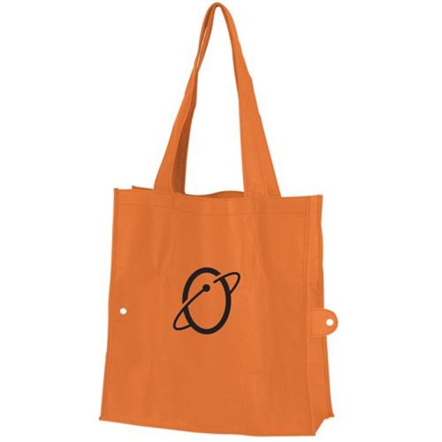 Custom Tuck-Fold Non-Woven Tote Bag - 13"w x 15"h x 6"d