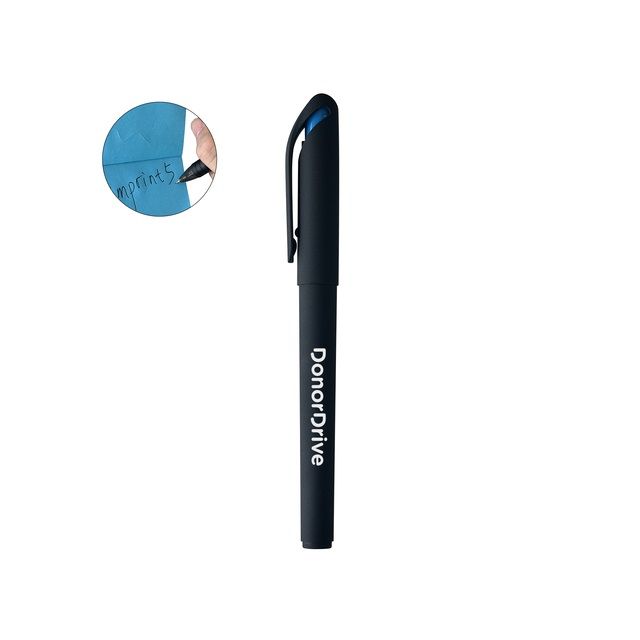 Custom Soft Touch Black Matte Gel Pen