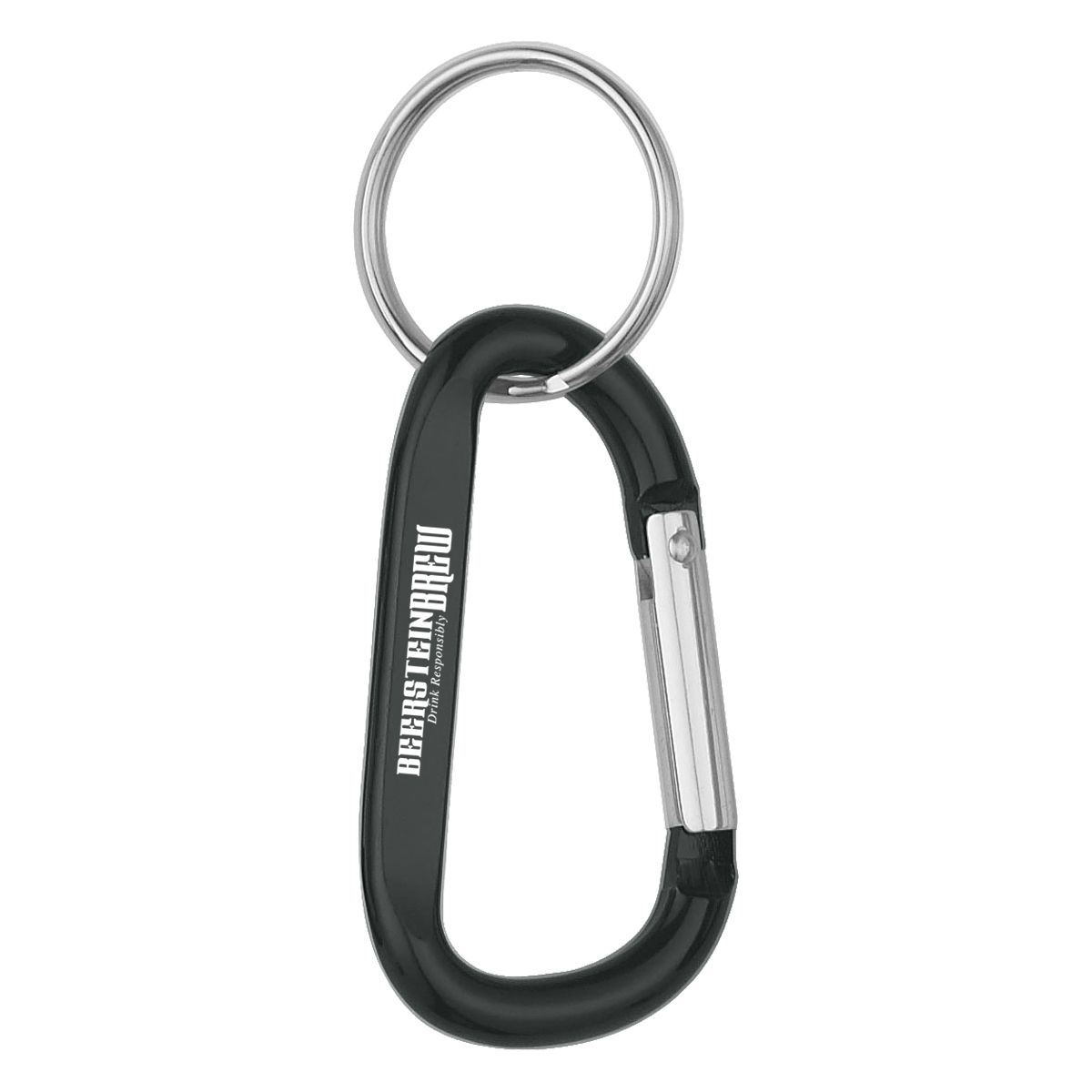 Laser Engraved Custom Carabiner w/ Key Ring