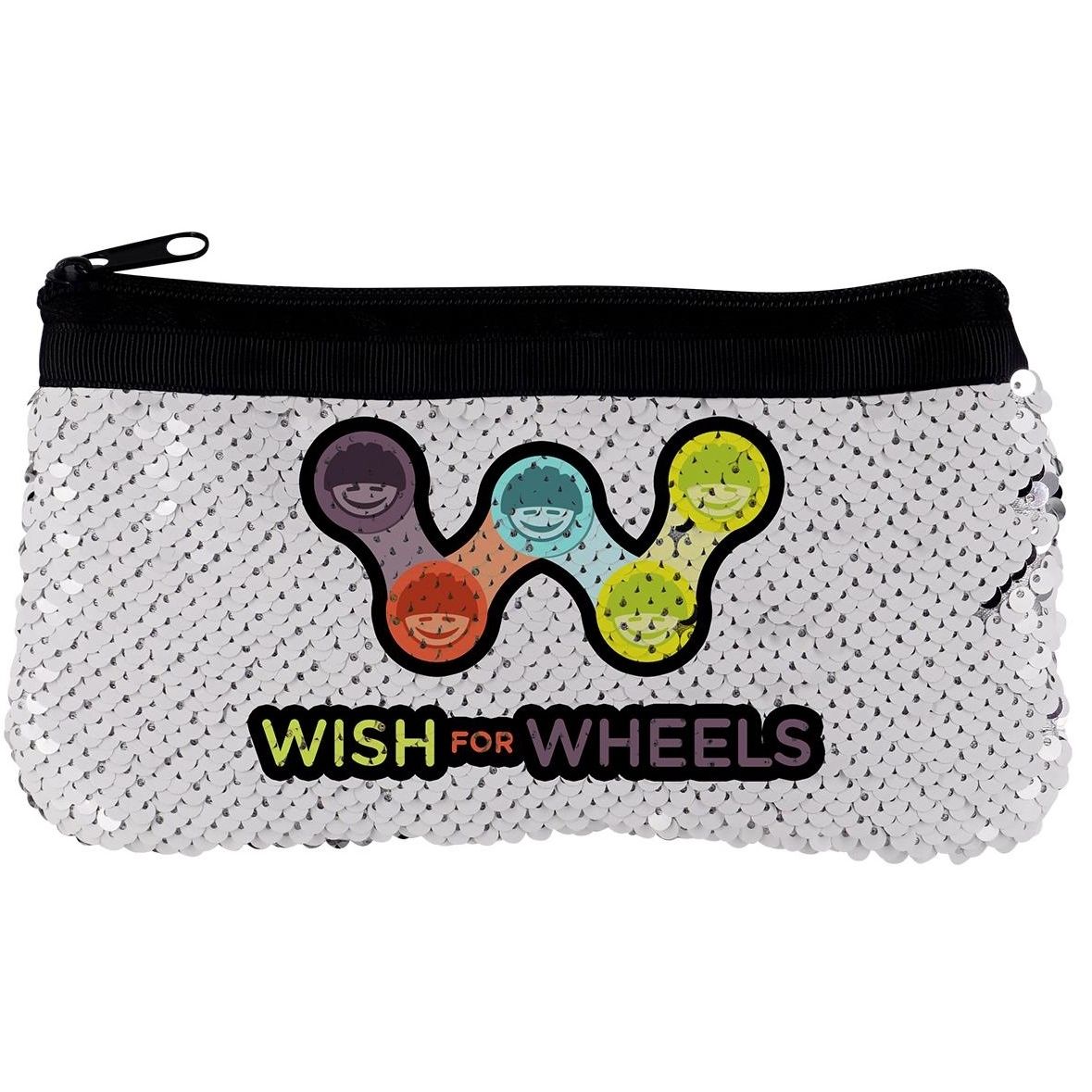 Full Color Sequin Zippered Custom Pouch