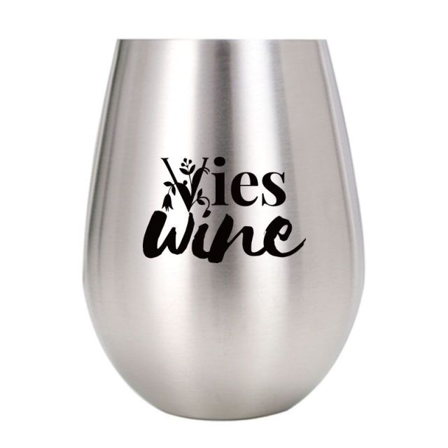 Custom Stainless Steel Wine Tumbler - 18 oz.