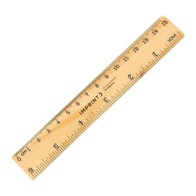Custom Wooden Dual Scale Ruler