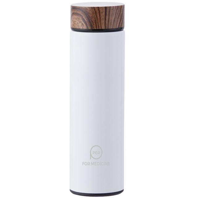 Custom Wood Grain Vacuum Insulated Flask - 17 oz.