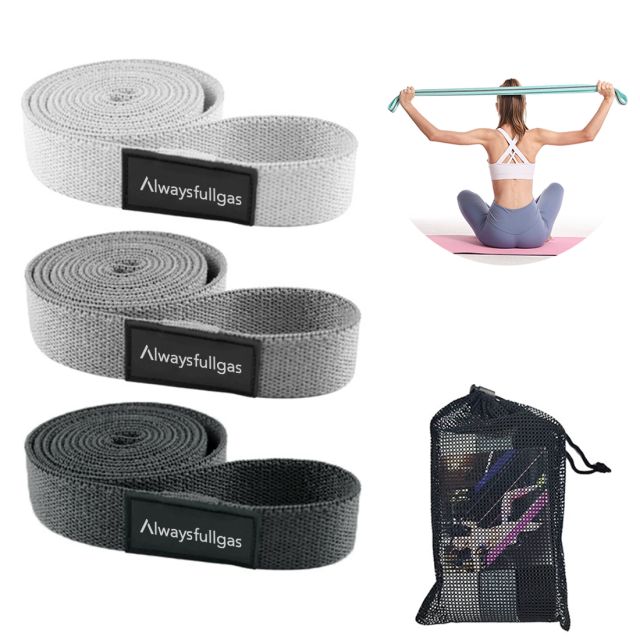 Custom 3-Piece Long Fitness Resistance Bands Set