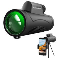 Custom 10x42 Monocular Telescope w/ Tripod & Phone Holder
