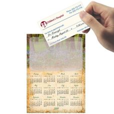 Custom Full Color Imprinted Magnet w/ Business Card Pocket - 4.25" w x 5.75" h