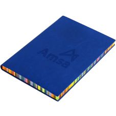 Custom Multi Color Edge Notebook - 5.7"w x 8.25"h
