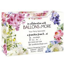 Full Color Custom Euro Paper Shopping Bag - 13.8''w x 10.2''h x 5''d