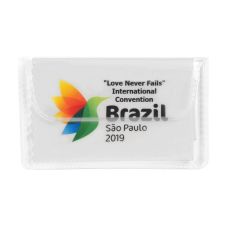 Full Color Custom Screen Cleaning Cloth w/ Pouch - 7.5" x 7.5"