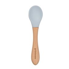 Custom Wooden Silicone Baby Spoon