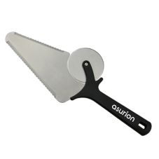 Custom 2-in-1 Stainless Steel Pizza Cutter & Spatula