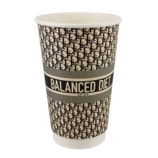 16 oz. Custom White Insulated Paper Hot Cups (90mm) - 500 / Case