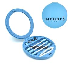Custom Reusable & Washable Silicone Cotton Swabs Set w/ Makeup Mirror
