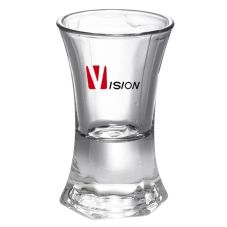 Hexagonal Bottom Round Mouth Custom Shot Glass - 0.4 oz.