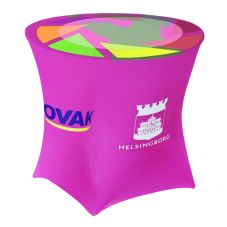 Full Color Custom Round Ultra Fitted Table Cover - 29.5"