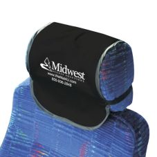 Custom Black Bus Head Rest Cover