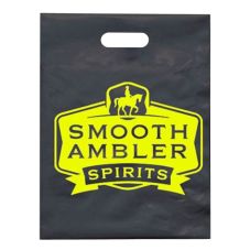 Custom Plastic Die Cut Handle Merchandise Grab Bag - 17.5"W X 21.5"H