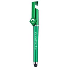 3-in-1 Promotional Stylus Gel Pen w/ Cell Phone Stand