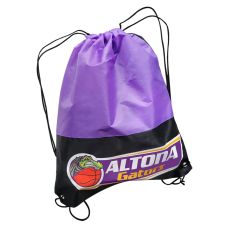 Custom Two-Tone Drawstring Backpack - 15"w x 18"h