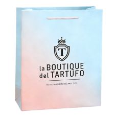 Full Color Custom Euro Paper Shopping Bag - 7.9''w x 9.8''h x 4''d