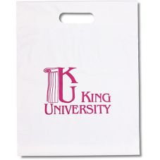 Custom Promotional Plastic Die Cut Handle Merchandise Grab Bag - 19.5"W X 23.5"H