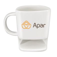 Custom Coffee Mugs w/ Cookie Pocket - 7.6 oz.