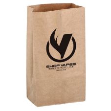 Custom Natural Kraft Grocery Bags - 7"W x 12.5"H x 4.3"D