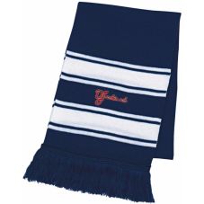 Two-Tone Knit Custom Scarf w/ Fringes