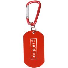 Logo Imprinted Promo Carabiner Awareness Dog Tags