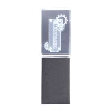 Custom Rectangular Basic Crystal USB Flash Drive