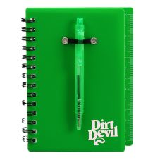 Promotional Notebook w/ Self Adhesive Notes, Flags & Pen - 4"w x 5.2"h