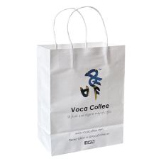 Custom Cub White Paper Bag - 8"w x 10.25"h x 4.5"d