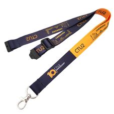 Full Color Custom Breakaway Polyester Adjustable Lanyard