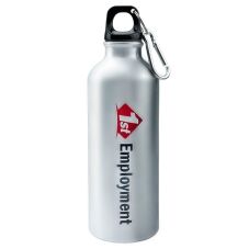 Aluminum Custom Water Bottle w/ Carabiner - 17 oz.