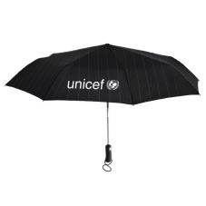 Custom Auto Open Promotional Umbrellas w/ Ultra Comfort Grip - 46"