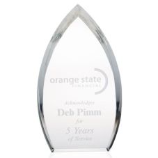 Enterprise Teardrop Custom Crystal Award