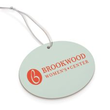 Full Color Paper Scents Promotional Air Freshener - Oval