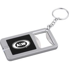 Custom LED Light Bottle Opener w/ Keychain