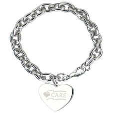 Link Bracelet w/ Custom Heart Charm