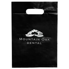 Die Cut Handle Custom Plastic Bag - 8"w x 12"h