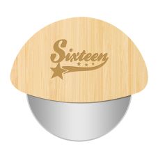 Custom Bamboo Pizza Cutter