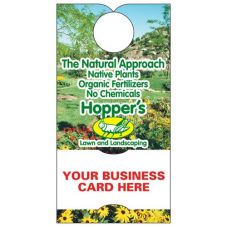 Full Color Recycled Cardboard Business Card Promotional Door Hanger