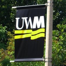 Street Banner - Screen Printed Logo - 30"w x 60"h