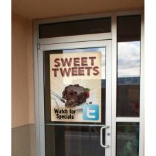 Full Color Smooth Surface Adhesive Custom Graphics - 24" x 35"