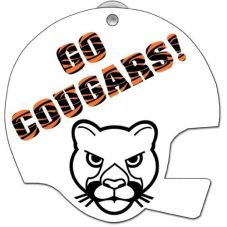 Promotional Window Sign - Football Helmet Shaped - 8"w x 8"h