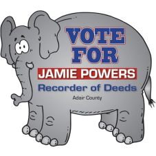 Repositionable Custom Sticker - Elephant