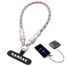 Custom Braided Nylon Charging Cable Lanyard